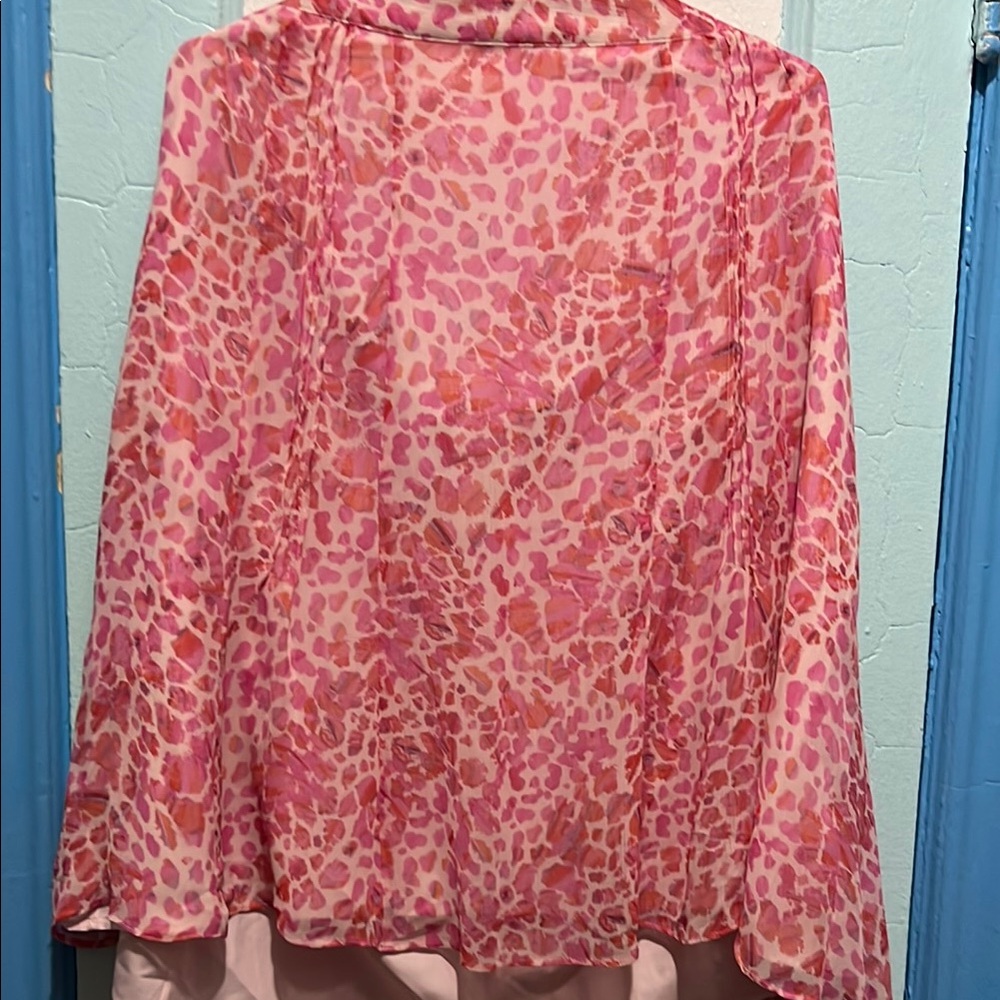 Pink Leopard Print Women's Top